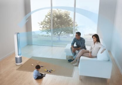 Dyson Pure Cool Link Tower WiFi-Enabled Air Purifier, TP03 (White/Silver)