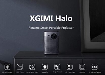 41M5bU mrL XGIMI Halo Mini Portable Projector 1080P Full HD 3D Home Theater Android TV 9.0 WiFi 800ANSI Lumens