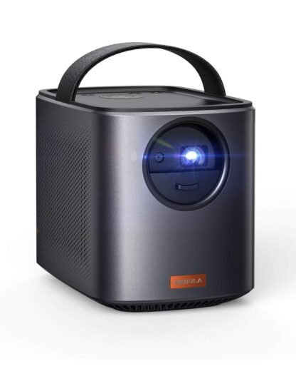 71wknwKzAEL. SL1500 Nebula Mars II Portable Projector with 720p DLP Picture, Dual 10W Speakers, Android 7.1, 1 Second Auto-Focus, 30–150 in Screen, 4-Hour Playtime (Black)