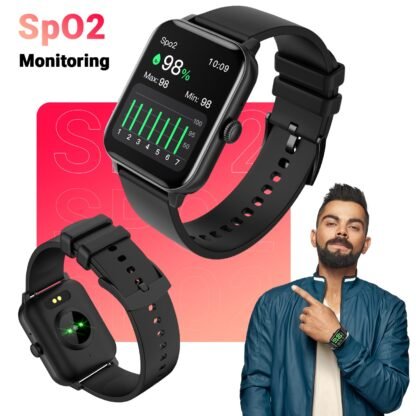 7 1 Fire-Boltt Ring Bluetooth Calling Smartwatch with SpO2 & 1.7” Metal Body with Blood Oxygen Monitoring, Continuous Heart Rate, Full Touch & Multiple Watch Faces